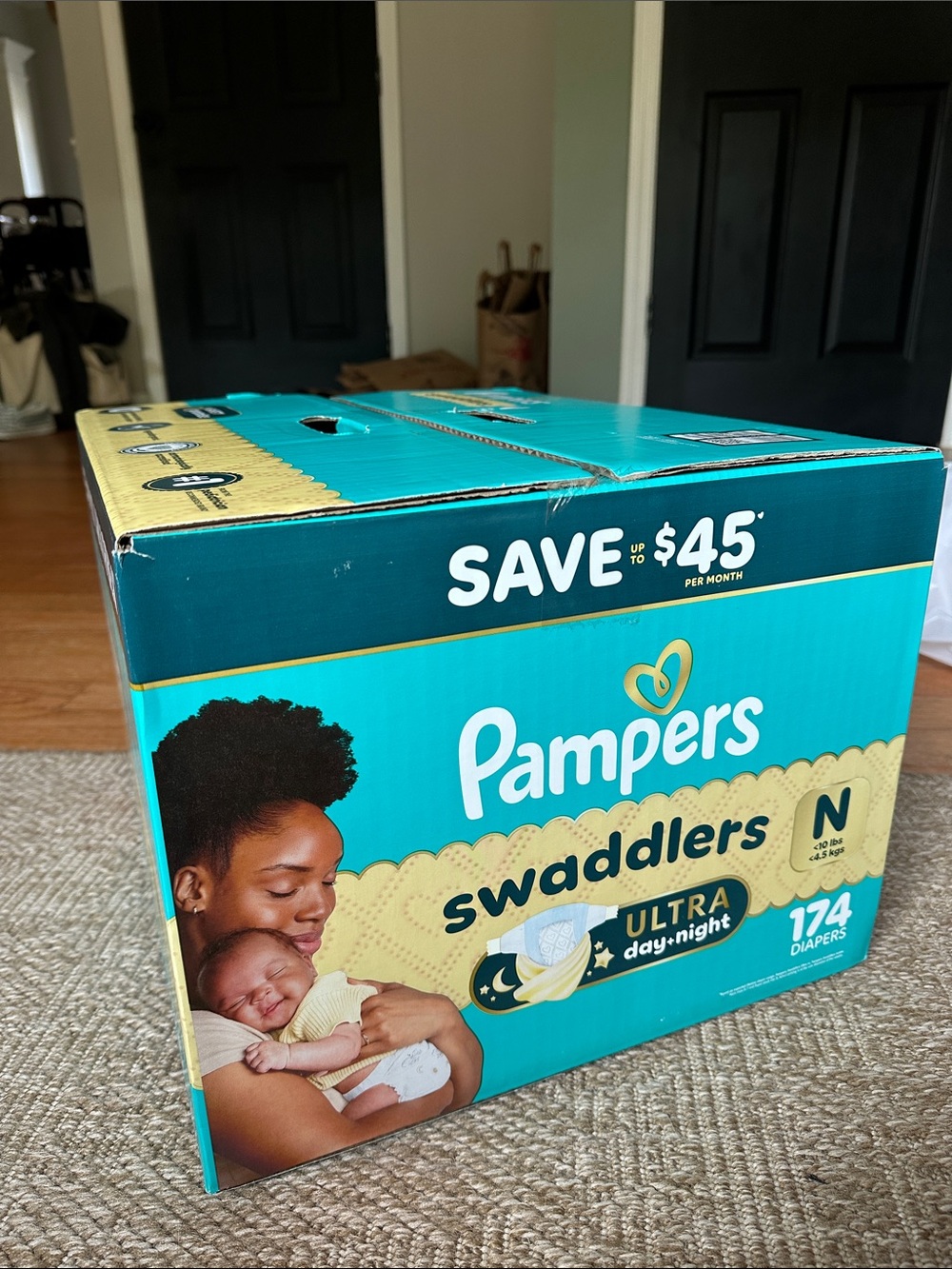 Pampers Swaddlers Newborn Diapers - Brand New Sealed in Box